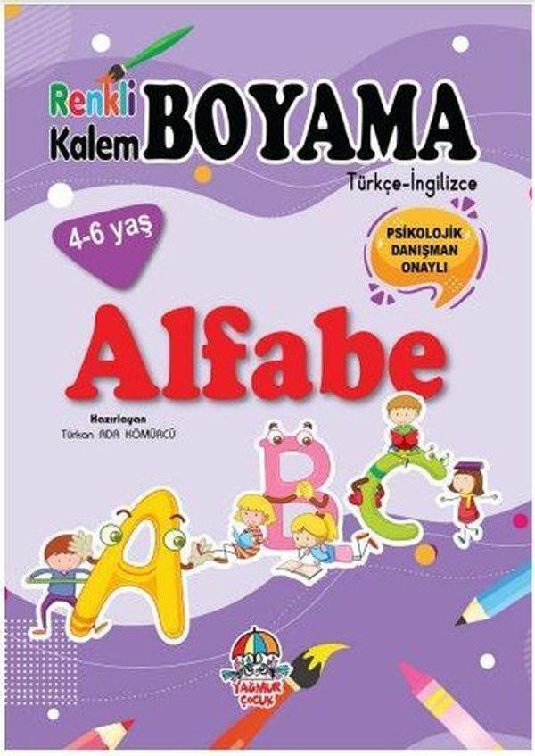 Alfabe - Renkli Kalem Boyama - Yağmur Çocuk - Image 1