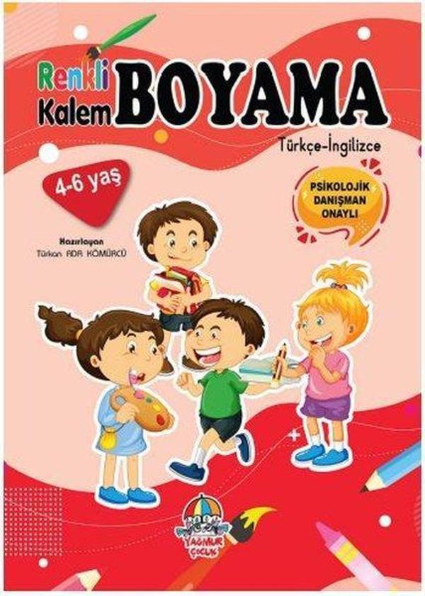 Çocuklar - Renkli Kalem Boyama - Yağmur Çocuk - Image 1