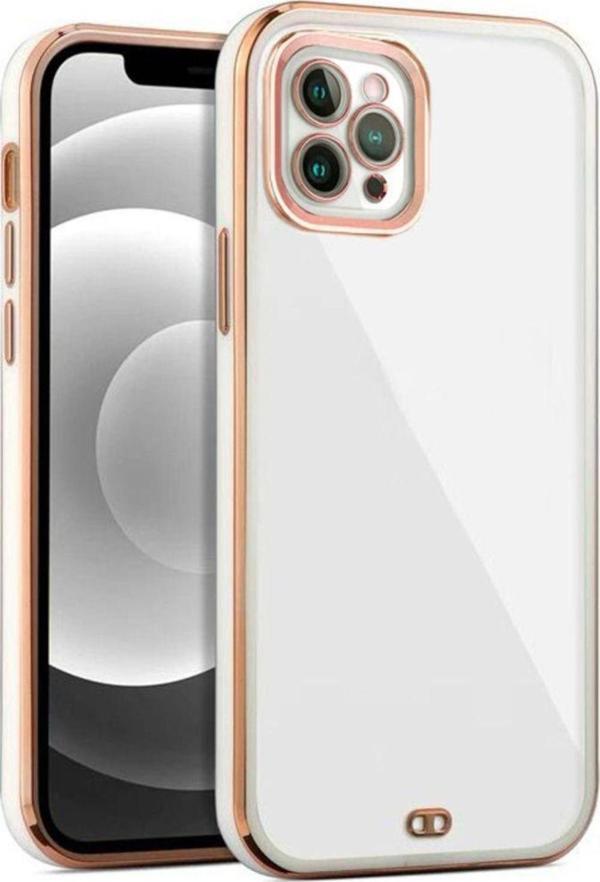 Epro İphone 11 Pro Arka Kapak Kılıf Beyaz Kenarlı Rose - Image 1