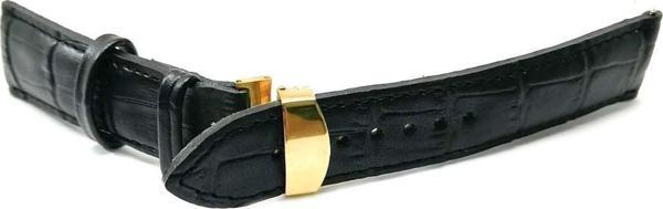 Fado Hertür Saate Uygun Kelebek Toka 20 mm Siyah Sarı Tokalı Kordon - Image 1