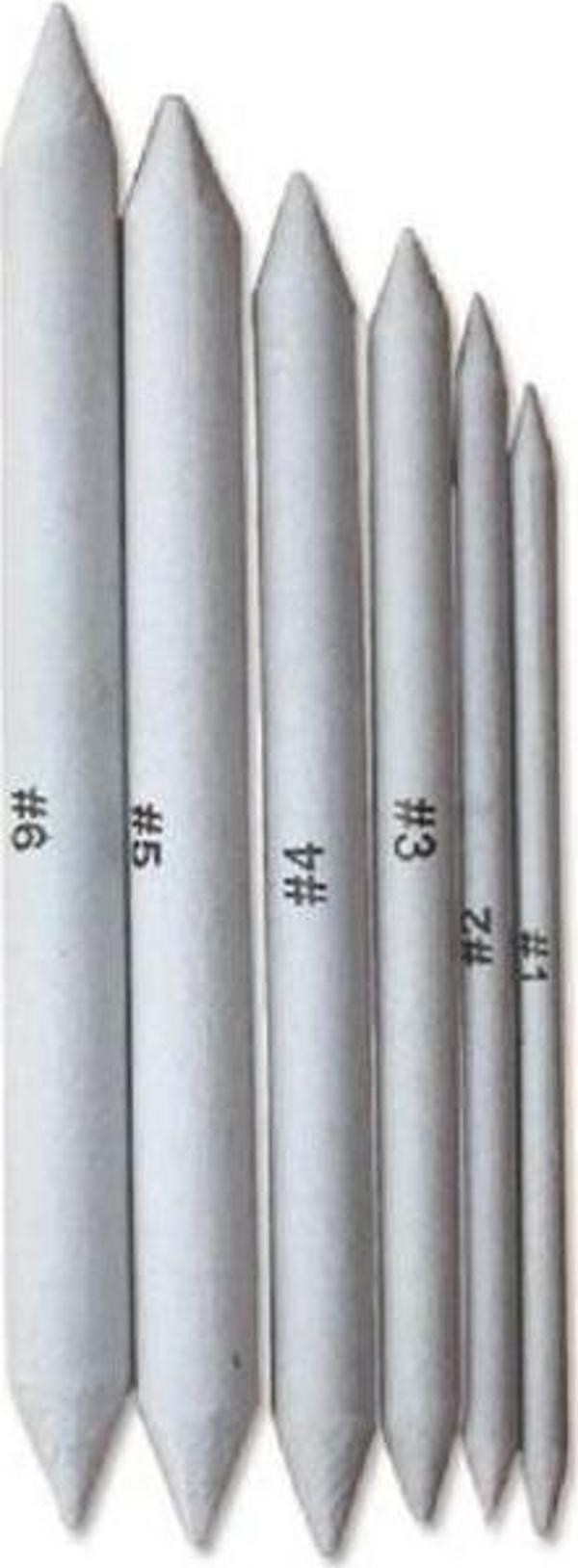 Art & Art Toz Pastel Dağıtıcı Kağıt Kalem Seti (Paper Stump-Tortillion) 6'lı - Image 1