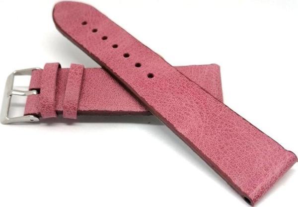 Fado Her Saate Uyumlu Hakiki Grizi Deri Saat Kordonu 22 mm Pembe - Image 1