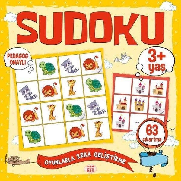 Çocuklar İçin Sudoku 3+Yaş - Çıkartmalı - Dokuz Yayınları - Image 1