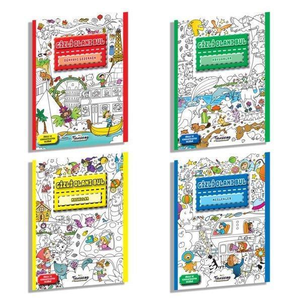 Gizli Olanı Bul Seti - 4 Kitap Takım - Teleskop Popüler Bilim - Image 1