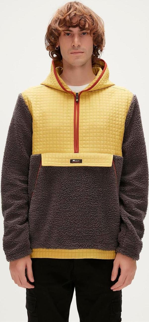 Bad Bear Leonard Half-Zip Plush Jacket Erkek Polar - Image 1