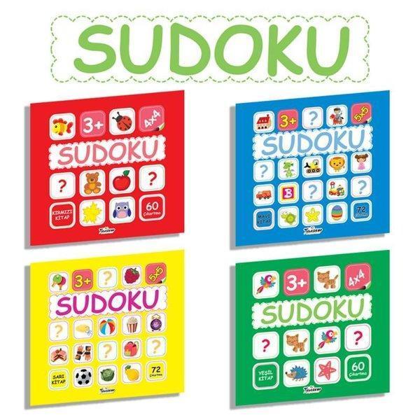 Çocuklar İçin Sudoku Seti - 4 Kitap Takım - Teleskop Popüler Bilim - Image 1