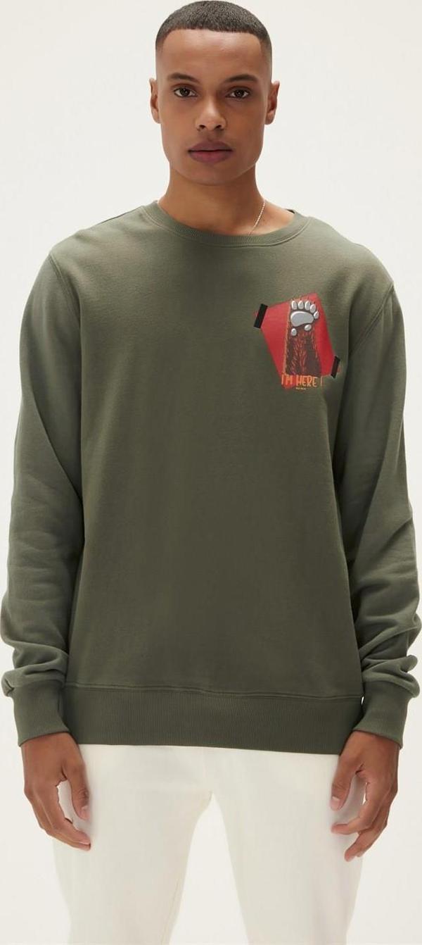 Bad Bear Here Crewneck Erkek Sweatshirt - Image 1