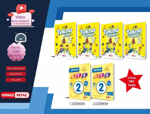 2. Sınıf Tekno Eğitim Seti 6 Kitap (Teknolojik Eğitim Destekli) - Image 1