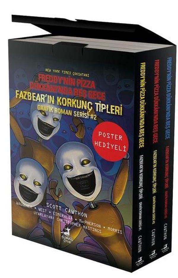 Fazbear'ın Korkunç Tipleri Çizgi Roman Seti - 3 Kitap Takım - Olimpos Çocuk - Image 1