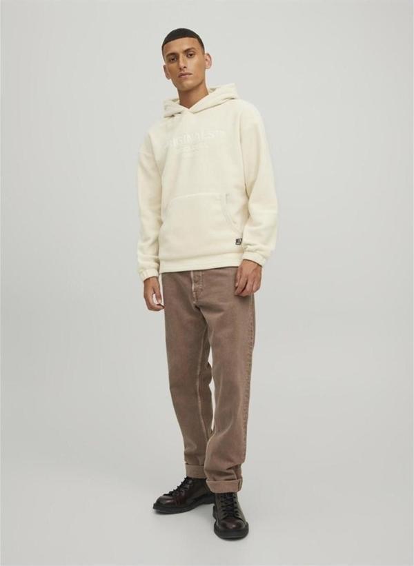 Jack&Jones Jorslope Fleece Sweat Hood LN Erkek Sweatshirt - Image 1