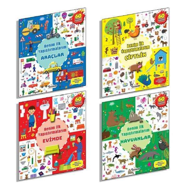 Benim İlk Yapıştırmalarım Seti - 4 Kitap Takım - Teleskop Popüler Bilim - Image 1