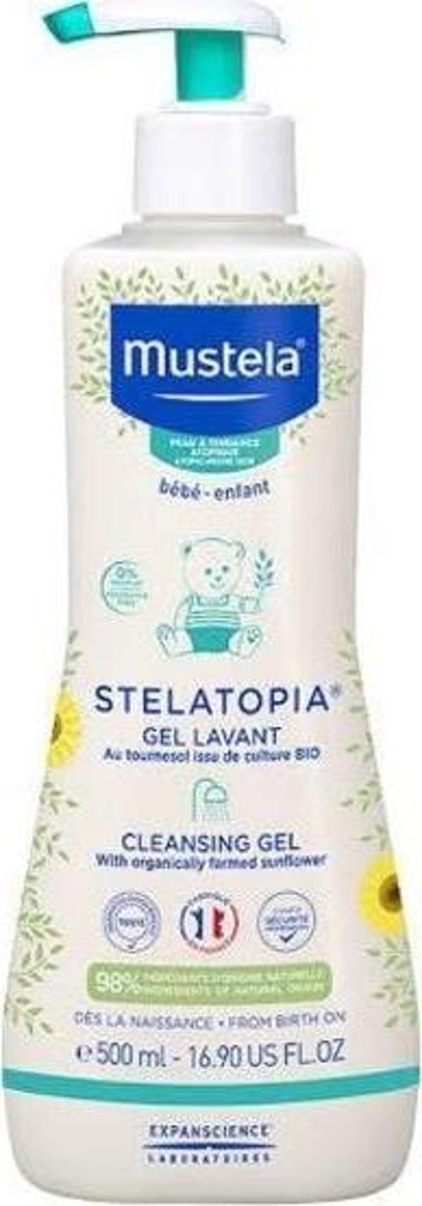 Mustela Stelatopia Cleansing Gel Cream (Krem Şampuan) 500 ml - Image 1