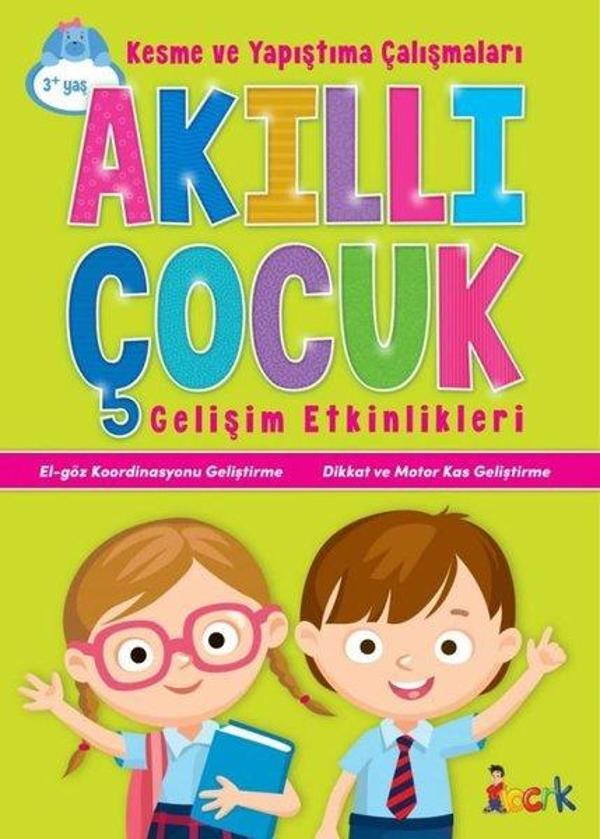 Akıllı Çocuk - Kesme ve Yapıştırma Çalışmaları - Gelişim Etkinlikleri - Bıcırık Yayınları - Image 1