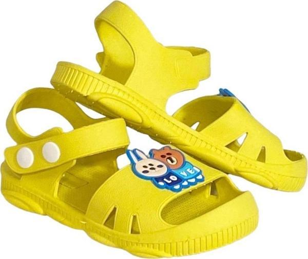 Daye 5001 Kaymaz Tabanlı Figürlü Çocuk Sandalet Terlik Park Bahçe Terlik - Image 1