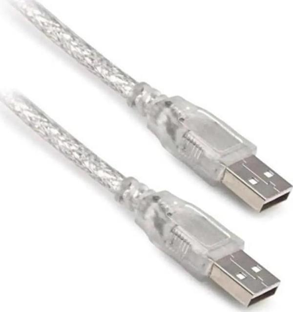 USB ERKEK-ERKEK KABLO 3 METRE ŞEFFAF (2818) - Image 1