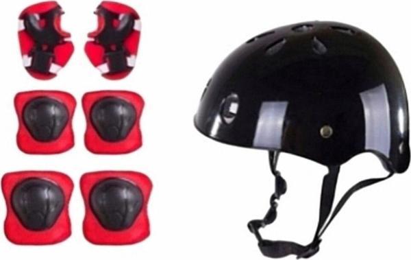 Şeker Adası Kaliteli Darbelere Dayanıklı Scooter Paten Bisiklet Kaykay Kask Dizlik Dirseklik Çocuk Set 7 Parça - Image 1
