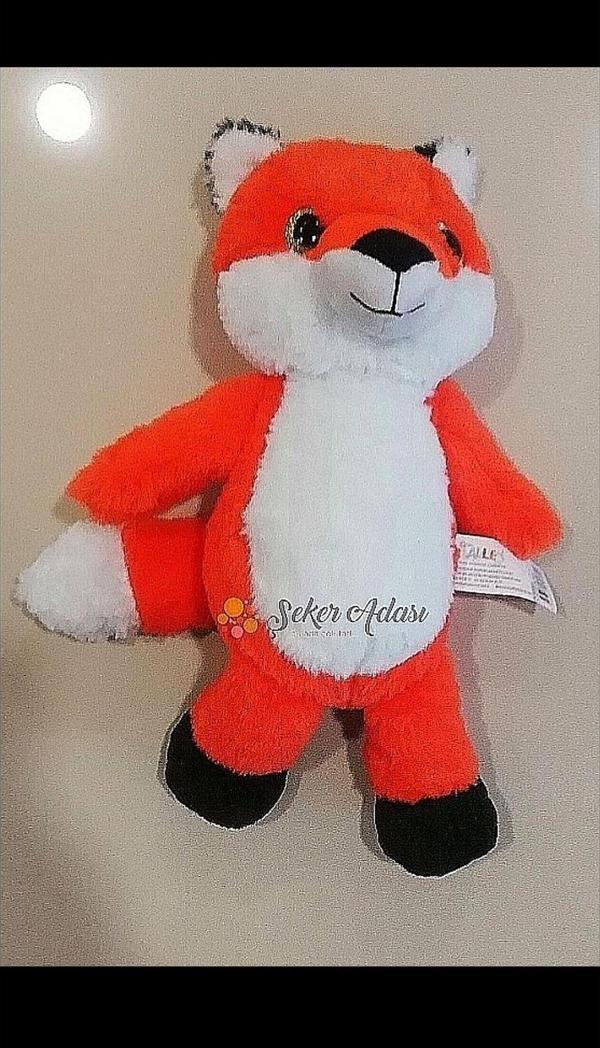 Şeker Adası Kızıl Peluş Tilki 30 Cm Tam Kucağa Göre - Image 1