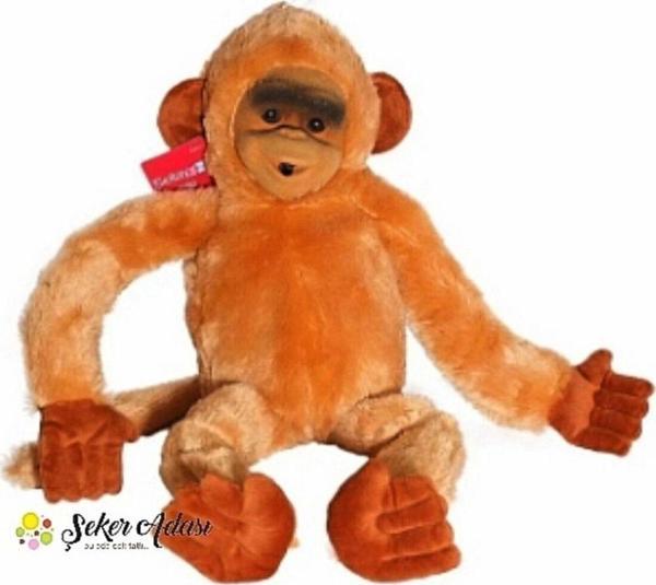 Şeker Adası Sesli Peluş Maymun Kukuli Monkey --skradapelus43 - Image 1