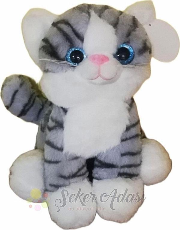 Şeker Adası Sevimli Şirin Peluş Kedi 28 Cm - En Güzel Hediyelik - Image 1