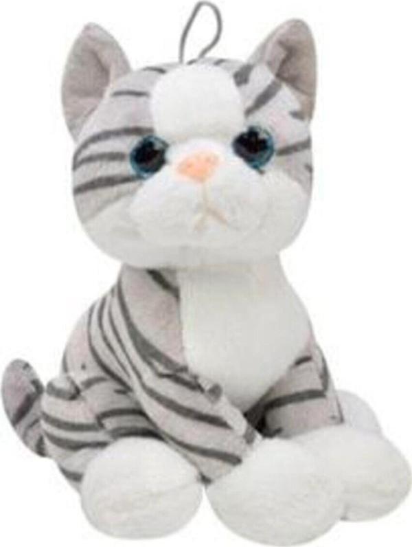 Şeker Adası Sevimli Tekir Peluş Kedi 28 Cm / Doğum Günü Hediyesi - Image 1