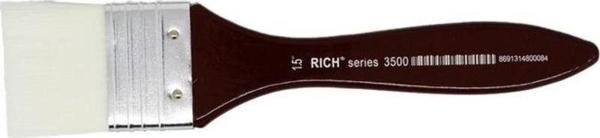 Rich 3500 Serisi Sentetik Beyaz Kıl Zemin Fırçası 1.5" - Image 1