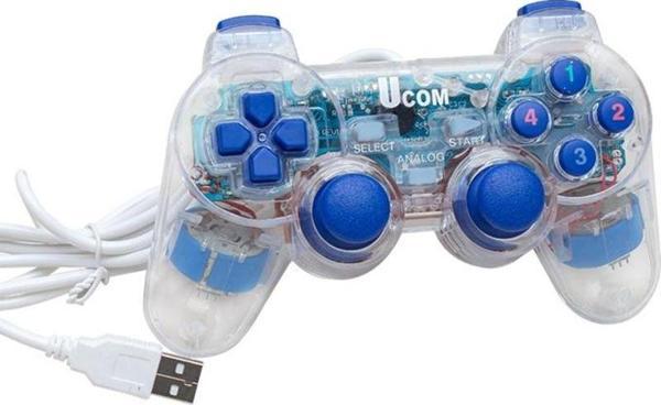 UCOM-704 DOUBLE SHOCK ŞEFFAF JOYPAD OYUN KOLU (2818) - Image 1