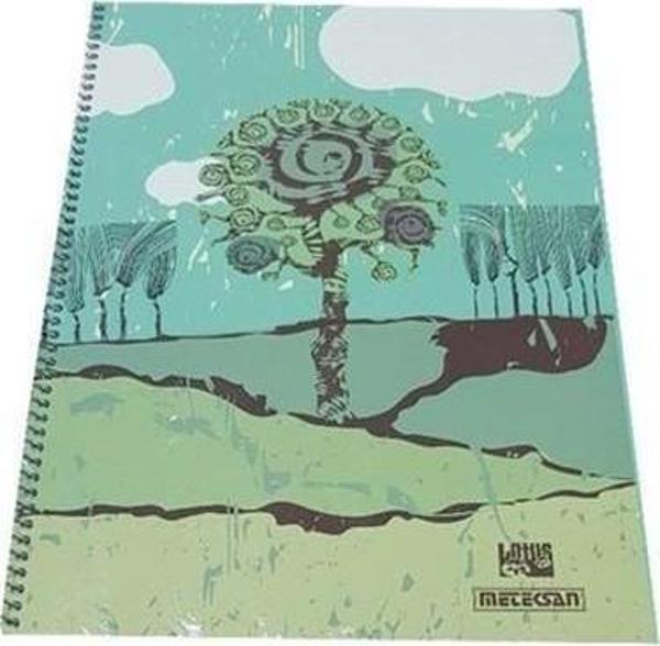 METEKSAN A4 SPİRALLİ LOTUS SK KARELİ DEFTER 120YP - Image 1