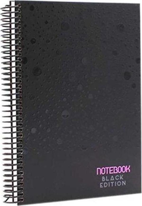 MİKRO DEFTER 17X24 BLACK EDİTİON ÇİZGİLİ 120 YAPR - Image 1