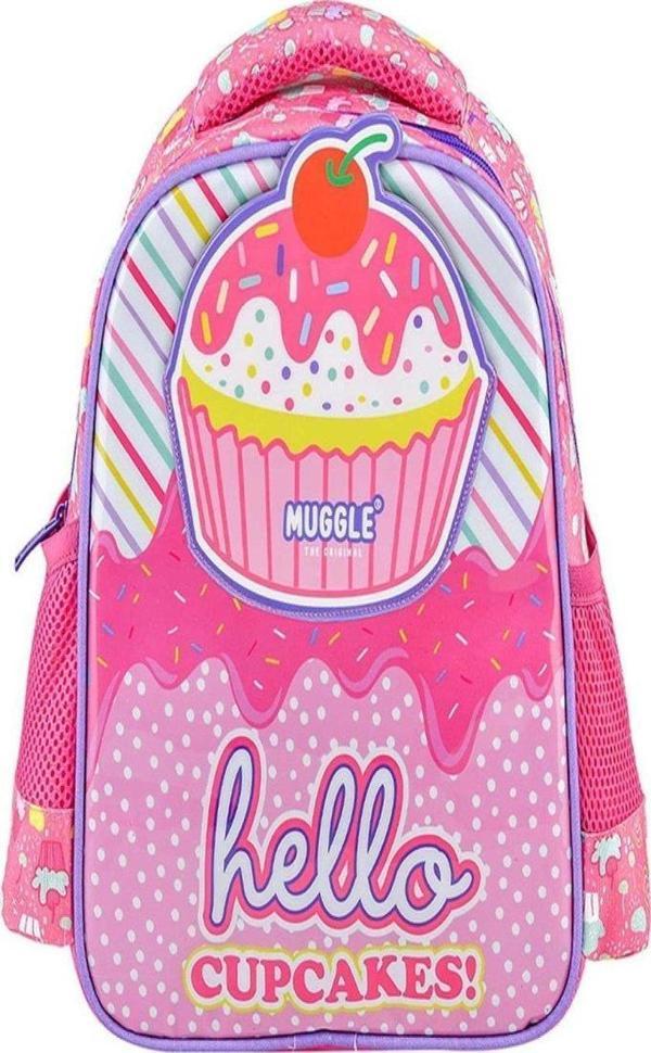 MUGGLE ANAOKUL ÇANTASI CUP CAKE PEMBE MU-7075  - Image 1