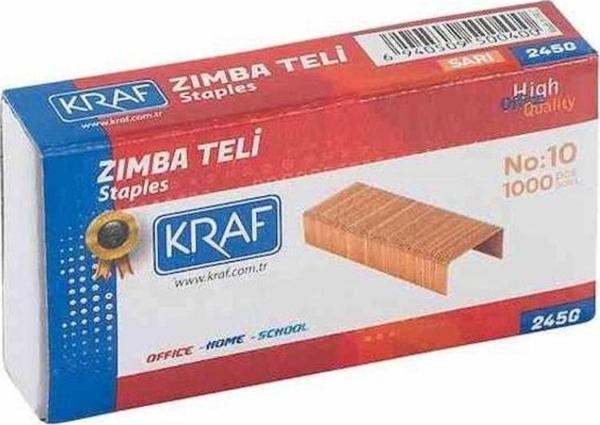 Kraf Zımba Teli No:10 Sarı 1000'li 245G - Image 1