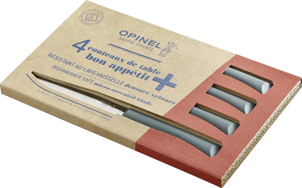 Opinel Bon Appetit 4 Parça Mutfak Bıçağı Seti Füme - Image 1