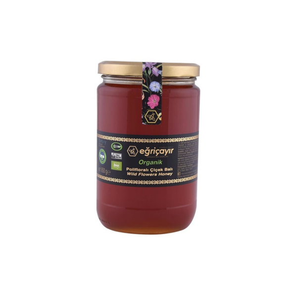 Eğriçayır Organik Polifloralı(Çok Çiçekli) Bal 850 gr - Image 1