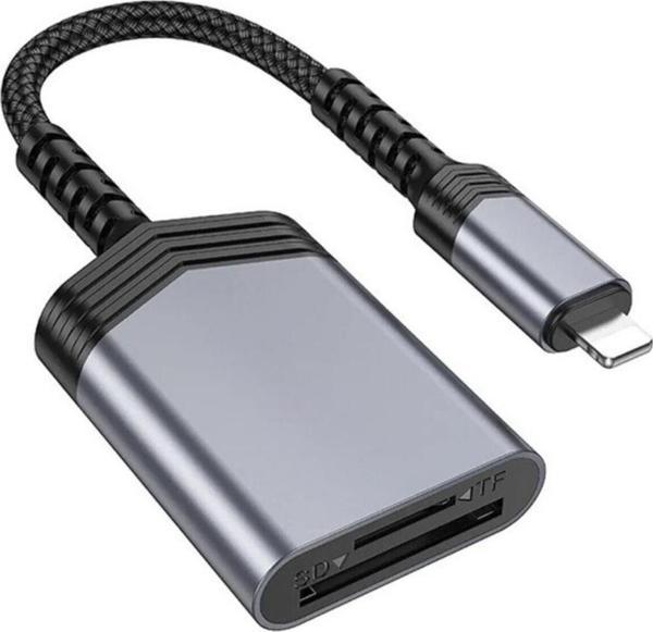 Coofbe İPhone to SD-MicroSD Hafıza Kart Okuyucu Dönüştürücü Adaptör 480Mbps İphone Kart Okuyucu - Image 1