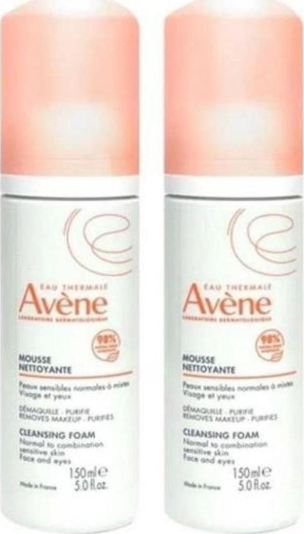 AVENE Mousse Nettoyante Cleansing Foam 150 ml x 2 İKİLİ PAKET - Image 1