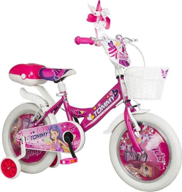 TommyBike 16 Jant Bisiklet Kapaklı Kız Bisikleti 4-7 Yaş Çocuk Bisikleti - Image 1