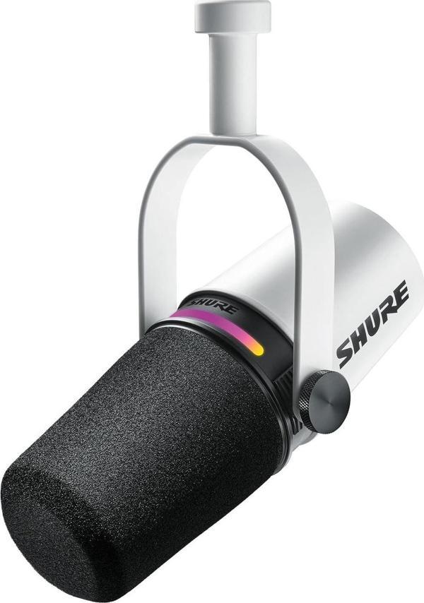 MV7+ SHURE TR RESMİ GARANTİLİ Podcast Mikrofonu BEYAZ - Image 1