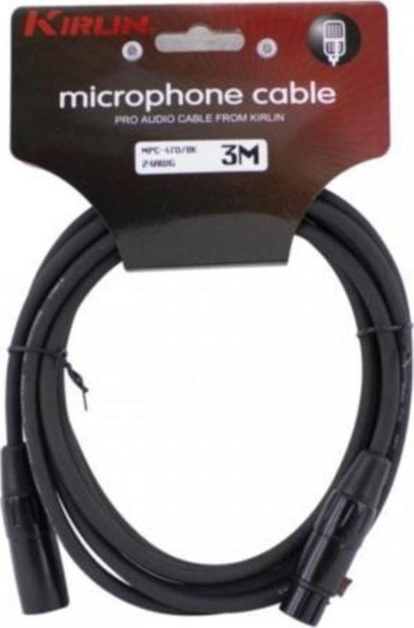 Kirlin MPC-470 XLR-XLR 3 Metre Mikrofon Kablosu - Image 1