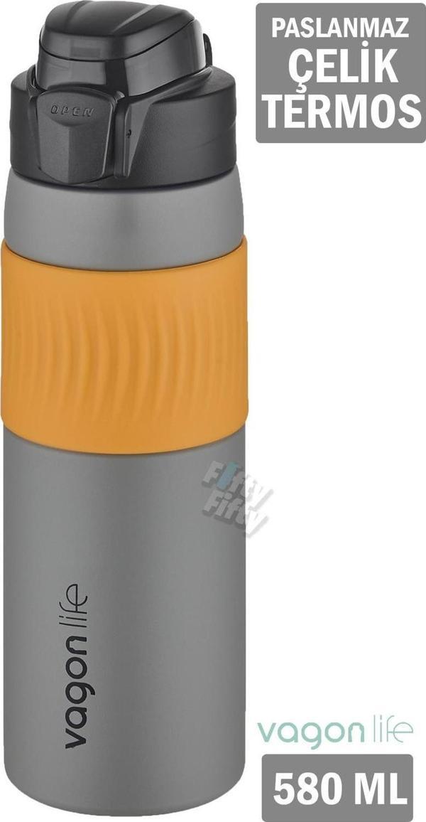Vagonlife 580 ML Çelik Termos Rahat İçim Kaydırmaz Gövde-FFVGN031580ML - Image 1