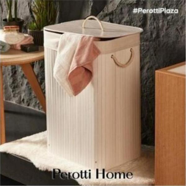 Perotti Bambu Çamaşır Sepeti 40*30*60 Cm/14 14683 - Image 1