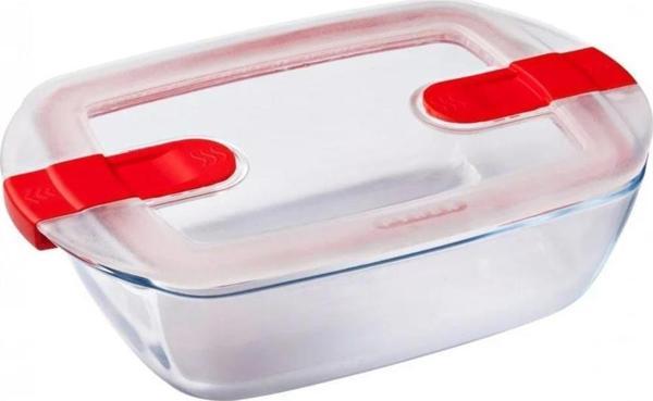 Pyrex 215PH00/7145 Dikdörtgen Saklama Kabı Mikrodalga 1,1Lt  - Image 1