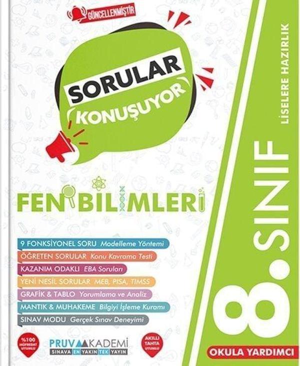 Pruva Akademi 8. Sınıf Fen Bilimleri Sorular Konuşuyor Soru Bankası - Pruva Akademi - Image 1