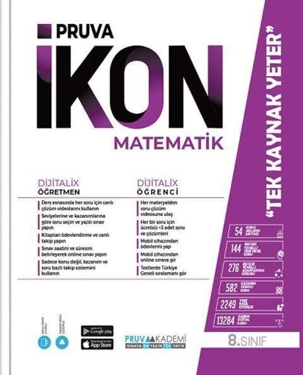 Pruva Akademi 8. Sınıf Matematik İkon Konu Anlatımlı - Pruva Akademi - Image 1