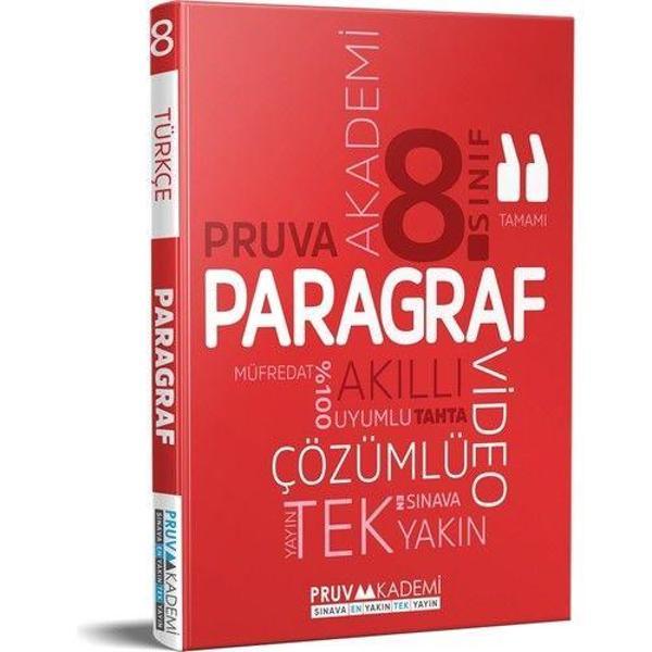 Pruva Akademi 8. Sınıf Paragraf Soru Bankası Video Çözümlü Pruva Akademi - Pruva Akademi - Image 1