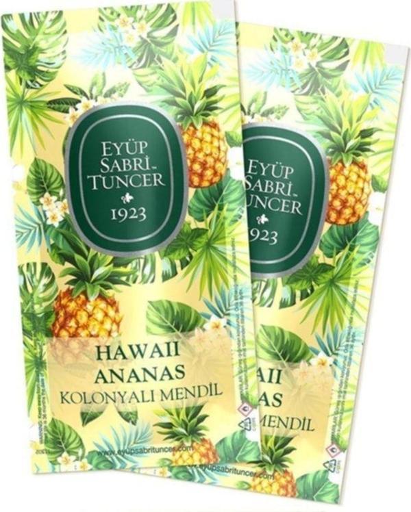 Eyüp Sabri Tuncer Hawaii Ananas Kolonyalı Mendil 50 Adet - Image 1