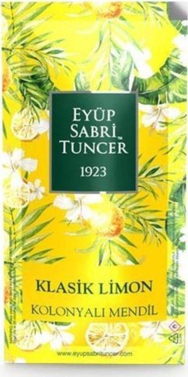 Eyüp Sabri Tuncer Kolonyalı Mendil Klasik Limon 150 Adet 65 Derece 1 Adet - Image 1