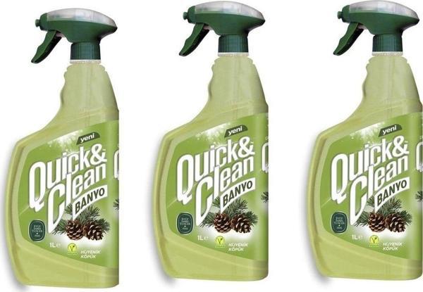 Eyüp Sabri Tuncer Quick & Clean Çam Yağı & Sirkeli Çok Amaçlı Banyo Yüzey Temizleyici - 3 X 1Lt (3 Adet) - Image 1