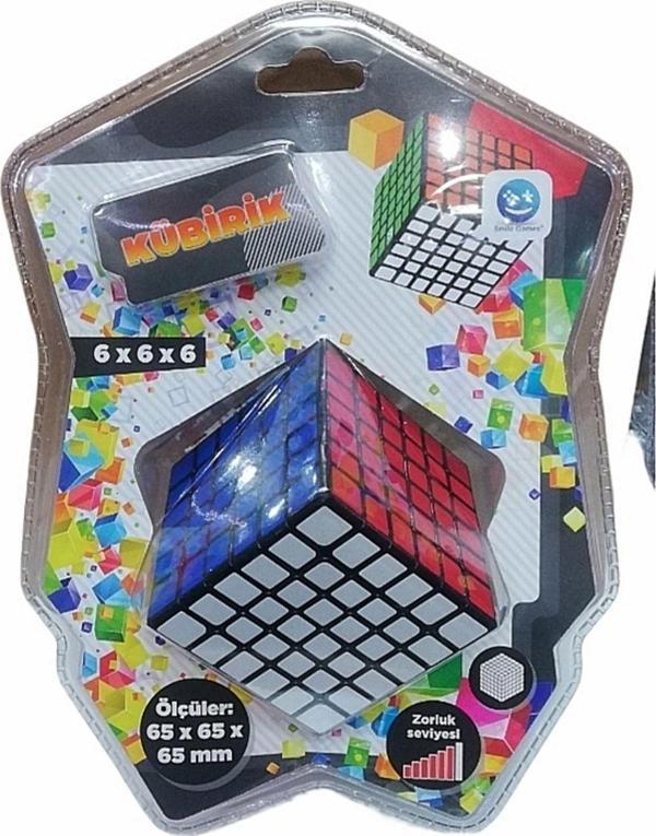 Şeker Adası Kaliteli Kübik Küp 6x6x6 Ru bik Akıl Ve Zeka Küpü Oyunu- Öğretici Çözüm Kitapçığı Hediyeli - Image 1