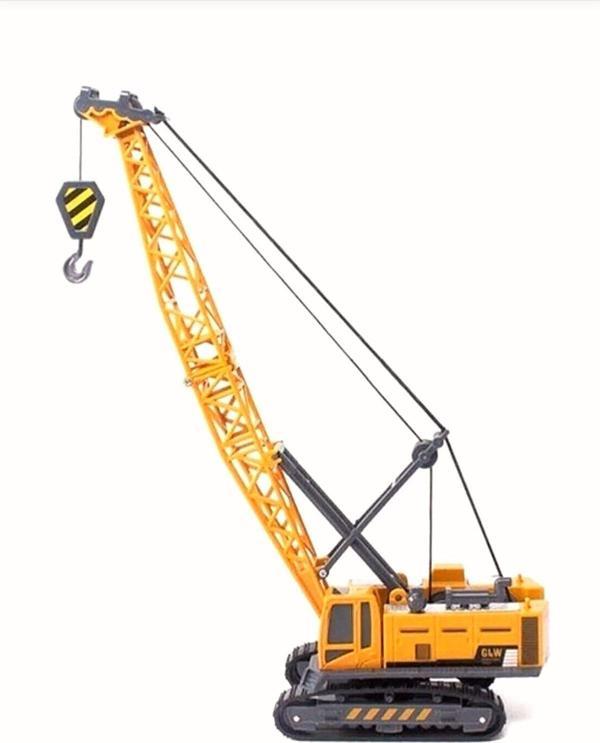 Şeker Adası Kule Vinç Excavator 35 Cm Paletli Oynar Gövdeli Oyuncak Ekskavatör Iş Inşaat Yol Makinaları - Image 1