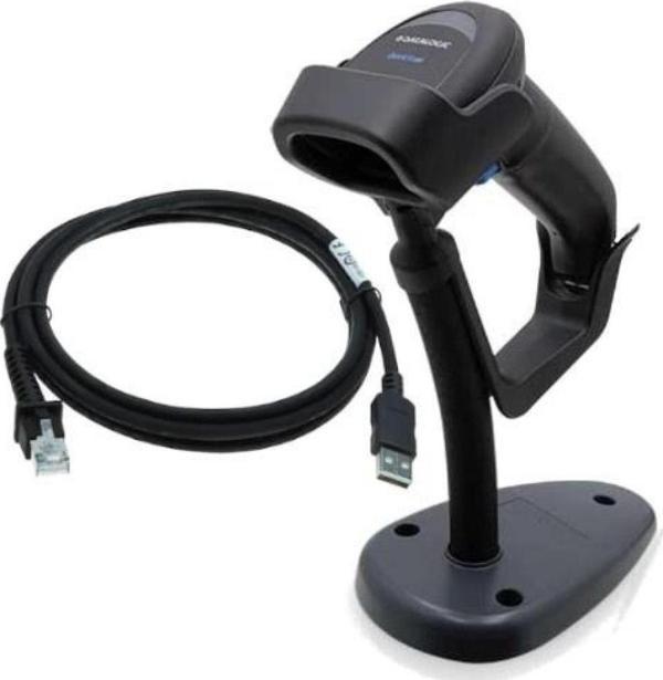 DATALOGIC Quickscan QD2590 EL Tipi 2D-Karekod Okuyucu Ayak USB - Image 1