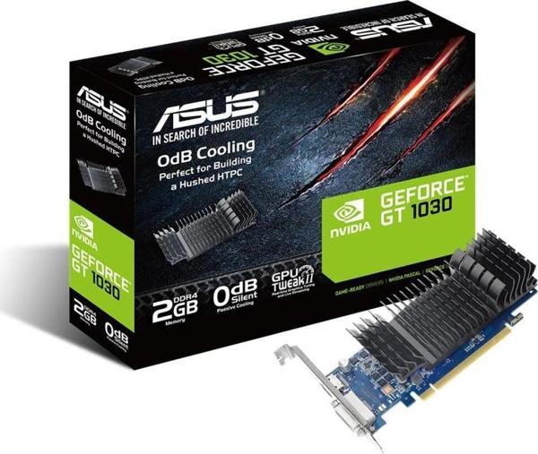 Asus NVIDIA GeForce GT1030 2GB DDR4 2100Mhz 64-Bit Hdmi-Dvi (GT1030-SL-2GD4-BRK) Ekran Kartı - Image 1